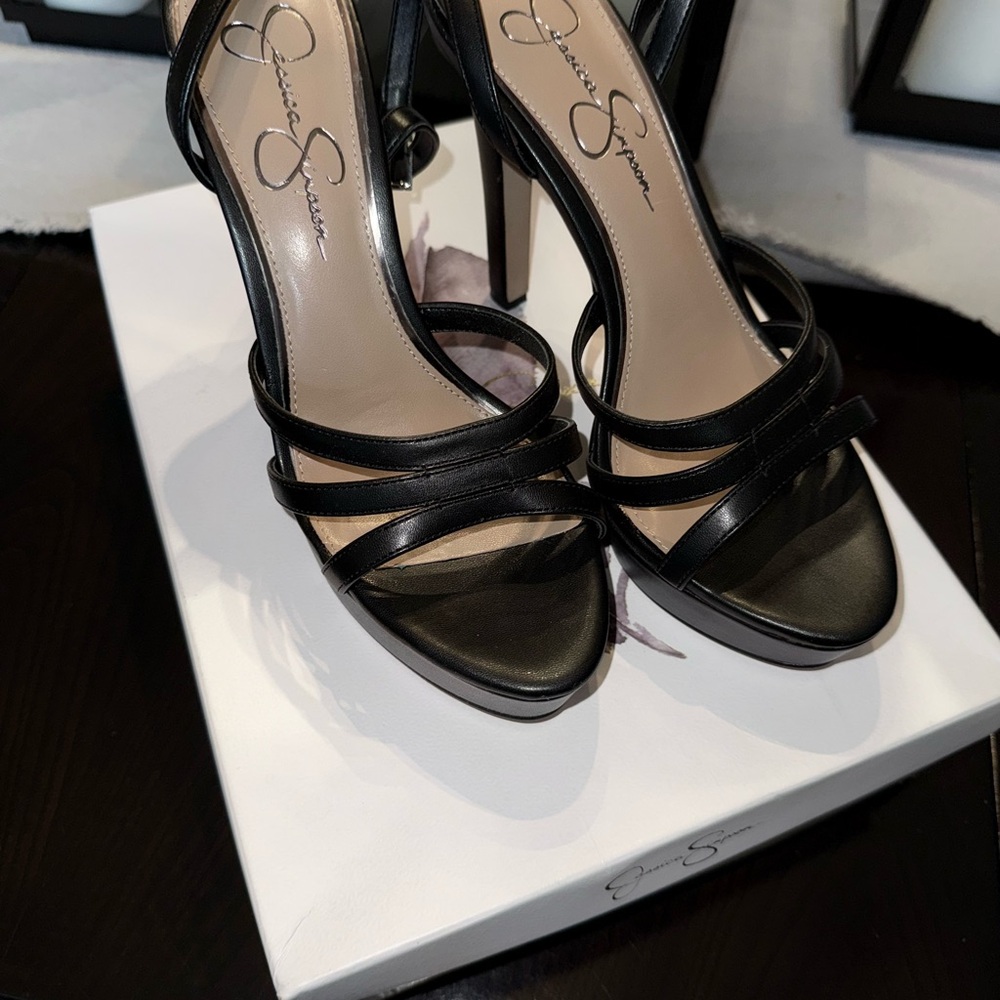 Jessica Simpson Black Stiletto Heels